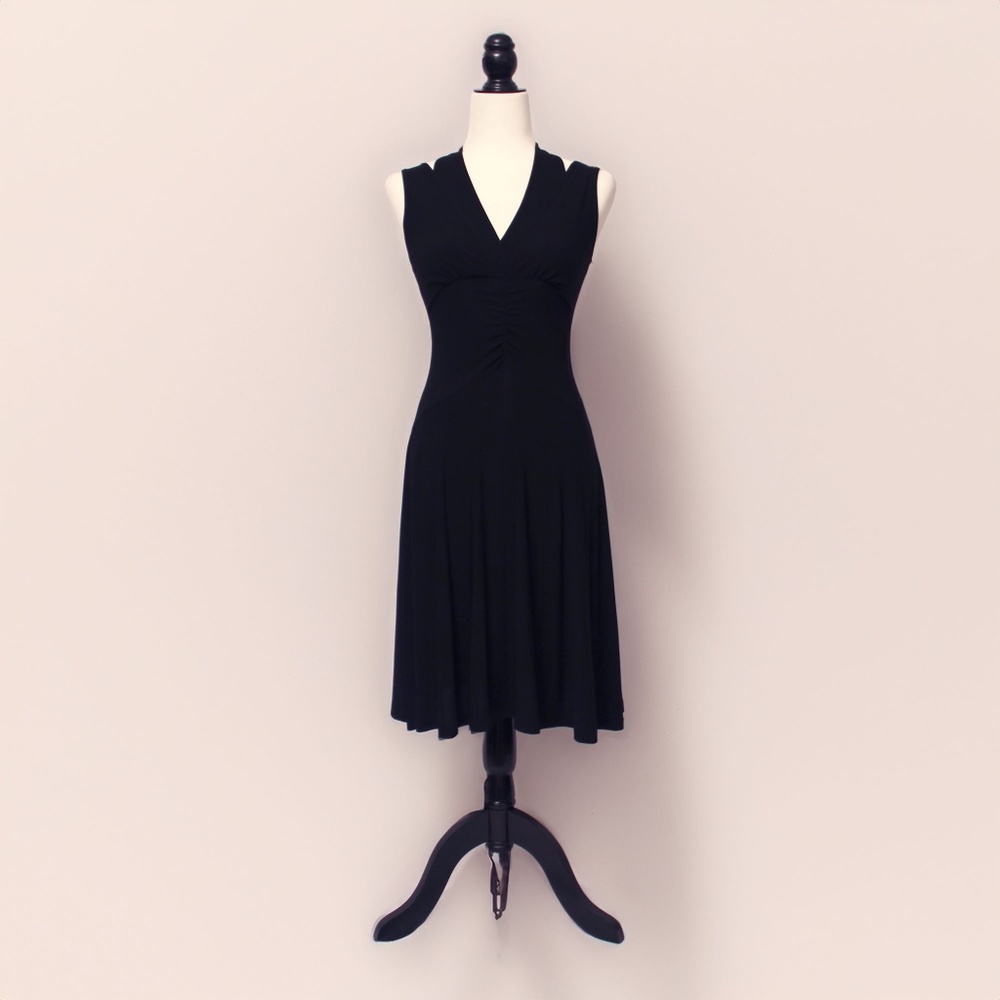AMERICAN CITY WEAR | Black Multi-Strap 40's-Esque Dress